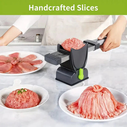 Manual Meat Slicer & Knife Sharpener Set – Stainless Stee
