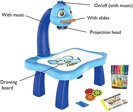 LED Projector Art Painting Table for Kids