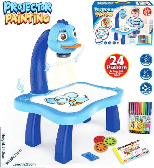 LED Projector Art Painting Table for Kids
