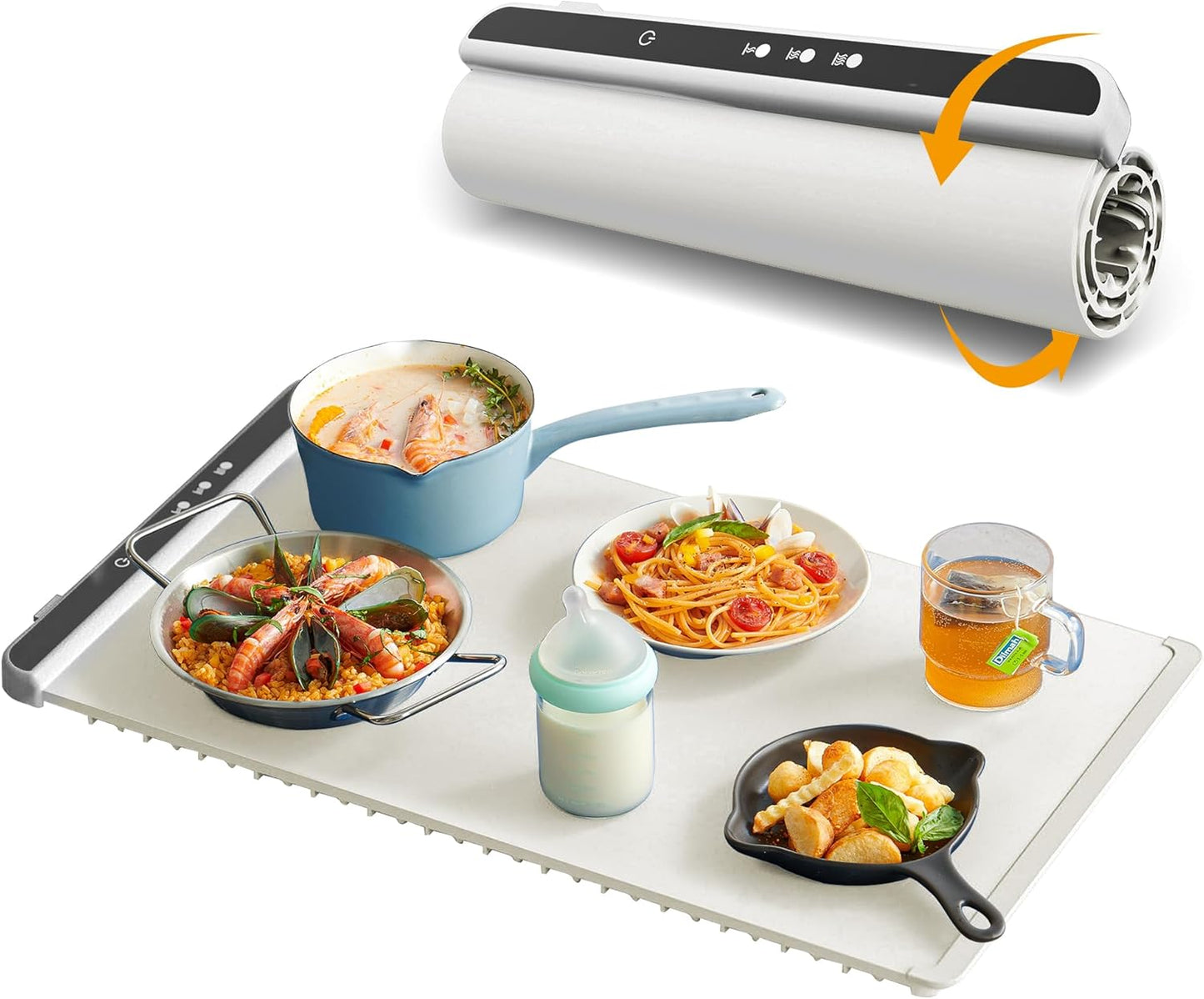Electric Food Warming Tray with Temperature Control and Timer
