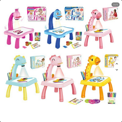 LED Projector Art Painting Table for Kids