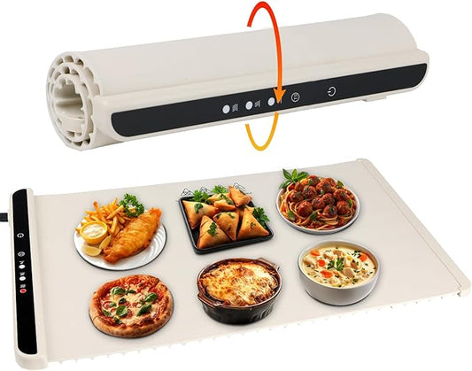 Electric Food Warming Tray with Temperature Control and Timer